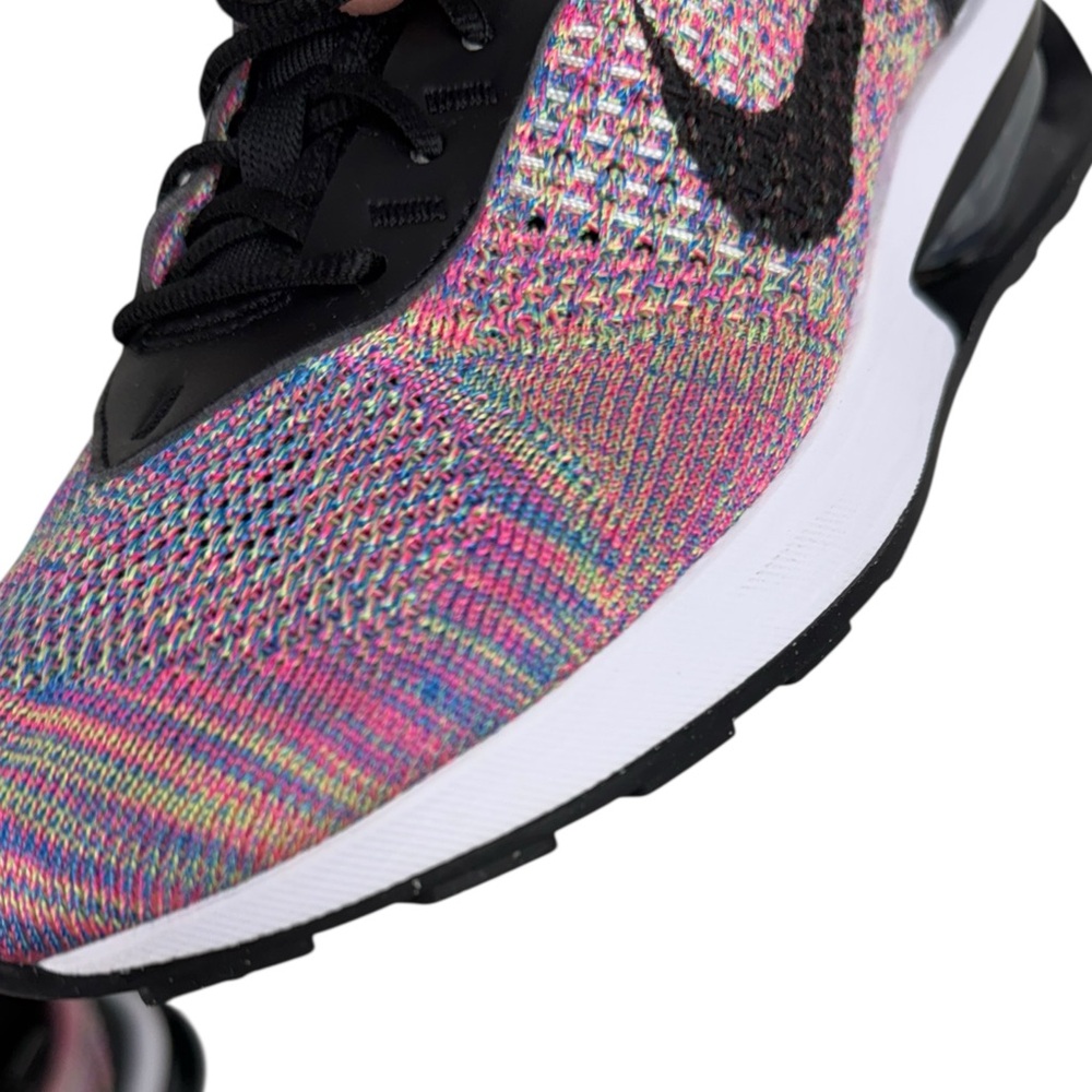 Nike Air Max Flyknit Racer Womens 10 Pink Green Black Sneaker Shoes DM9073 300 - Picture 13 of 13